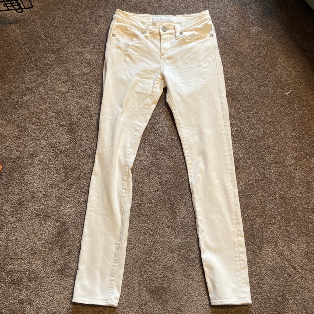 Rock & Republic Berlin Skinny Stretch Cream/Off White Jean Pants Women’s Size 2